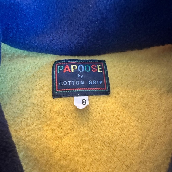 Papoose by Cotton Grip Yellow 1/4 Zip Fleece Pullover - Kids Size - Picture 3 of 3